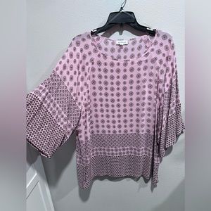 Pink Blouse with copper details
